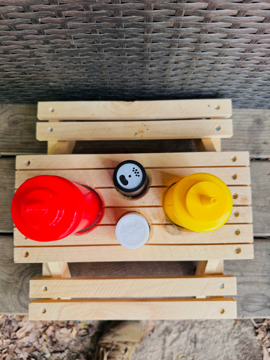 Picnic Table Condiment Holder